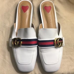 Gucci White mule sandals